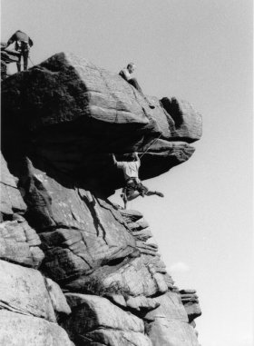Climbing in Peak District