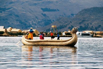 Uros Island, Lake Titicaca, Peru