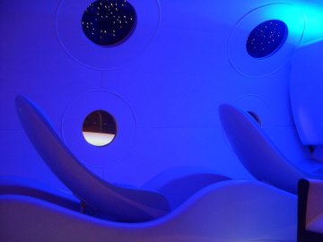 Interior of Virgin Galactic craft