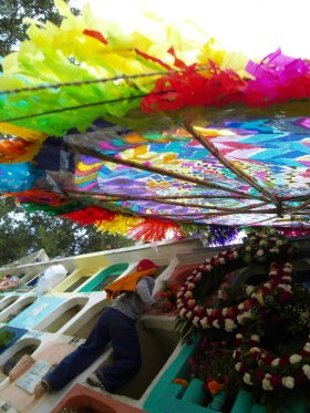 Barrilete gigante in Santiago Sacatepéquez, Guatemala
