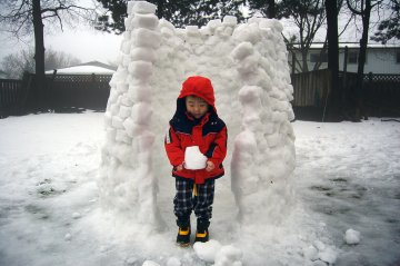 Snow igloo