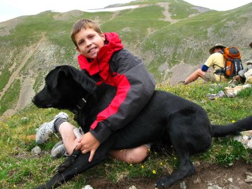 Family hiking in Colorado