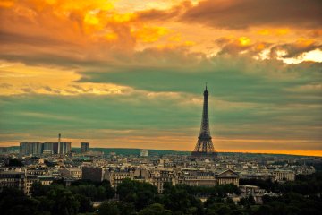 Paris at sunset