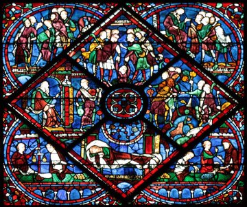Stained glass in Chartres