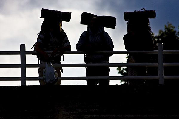 backpacker silhouettes