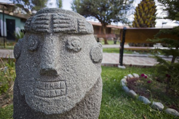 Chavin head, Peru