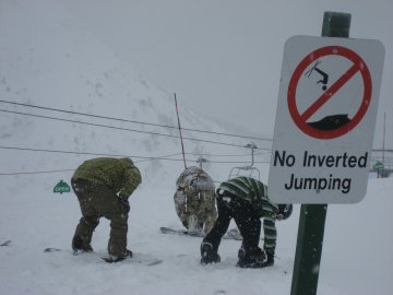 At the top of Mt. Alyeska, Alaska