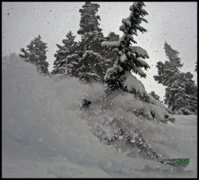 Mt. Baker snow spray
