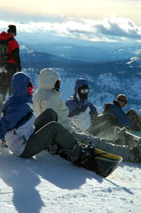Snowboarders, Mammoth Mountain