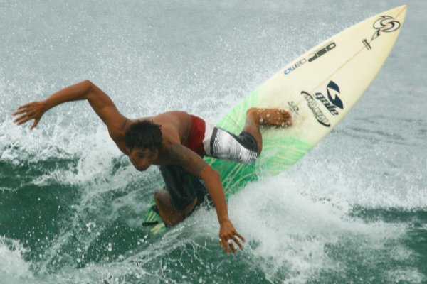 Balinese surfing instructor