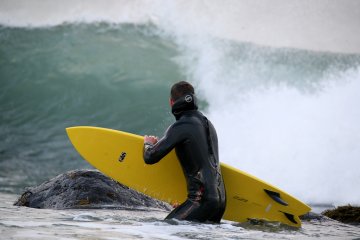 Surfing Iceland