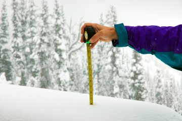 Measuring the snow