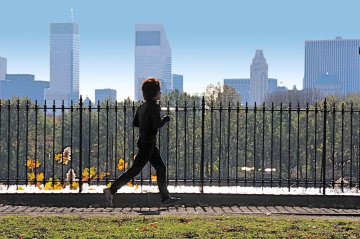 Jogging in Central Park