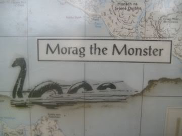 Map with Loch Morar monster