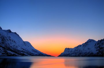 Arctic summer sunset
