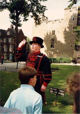 Beefeater at the Tower of London