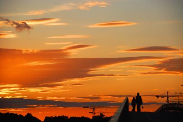 Stockholm toward Kungsholmen, sunset