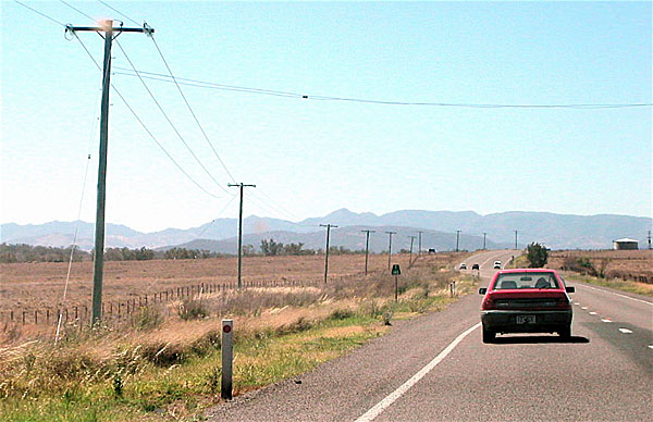 on the road