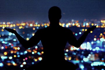 Meditation above Jaipur, India