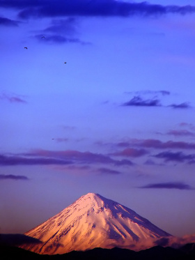 Mount Damavand sunset