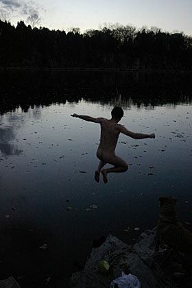 skinny dipping
