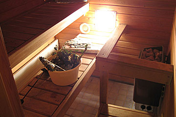 inside a sauna