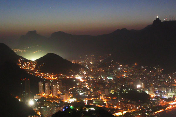Rio de Janeiro, Brazil at night