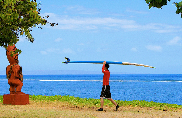Surf lesson, Maui