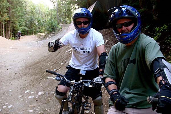 Mountain biking at Whistler, Canada