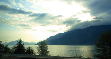 Driving to Whistler, Canada