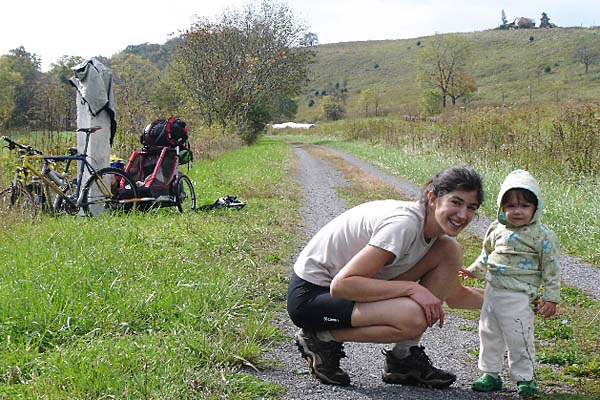 The author and her daughter