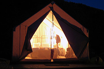 Luxury camping