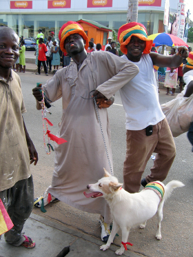 Ghana soccer supporters