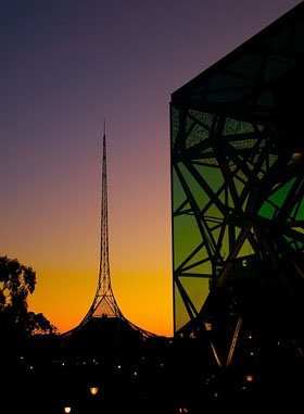 Melbourne silhouette