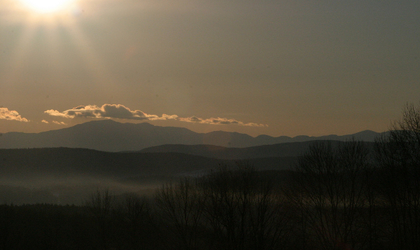 Sunrise over the White Mountains