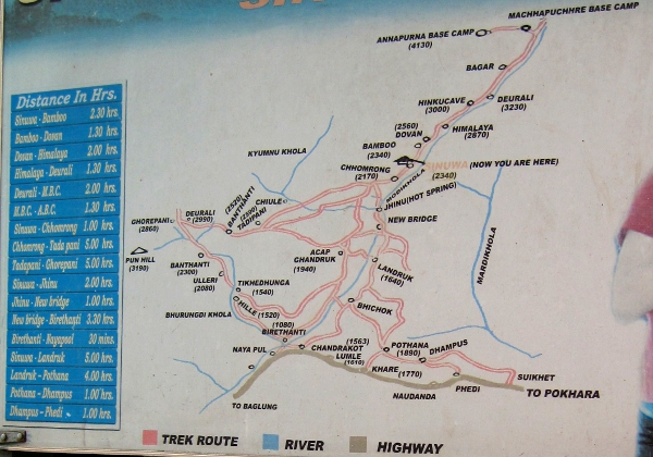 Annapurna map