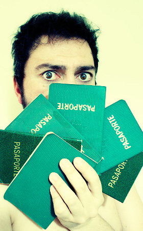 Hand of passports