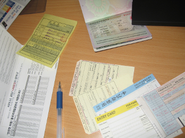 Travel paperwork for China