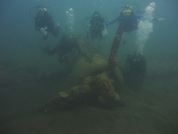 WWII dive wreck, PNG