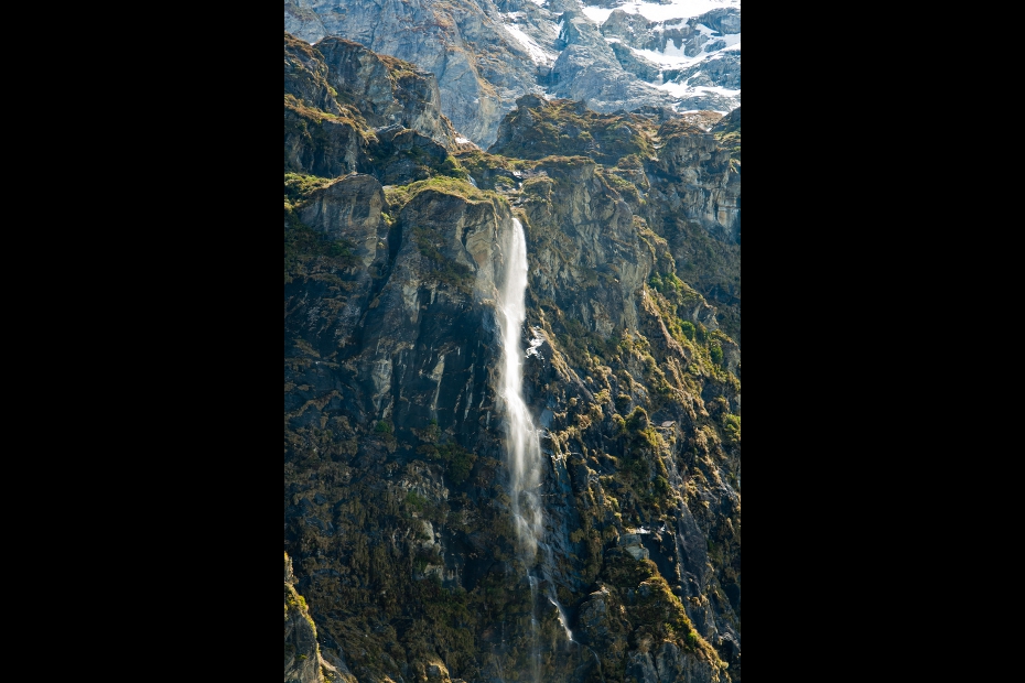 Waterfall in Mount Aspiring National Park