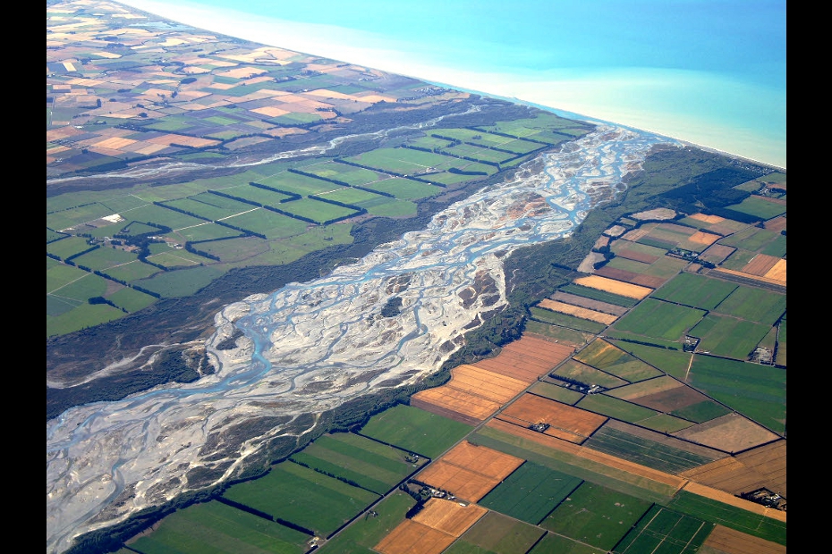 Rakaia River from the air