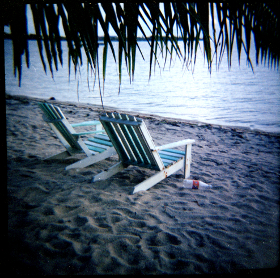 Beach chairs, Placencia