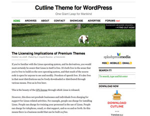 Cutline 3c wordpress travel theme