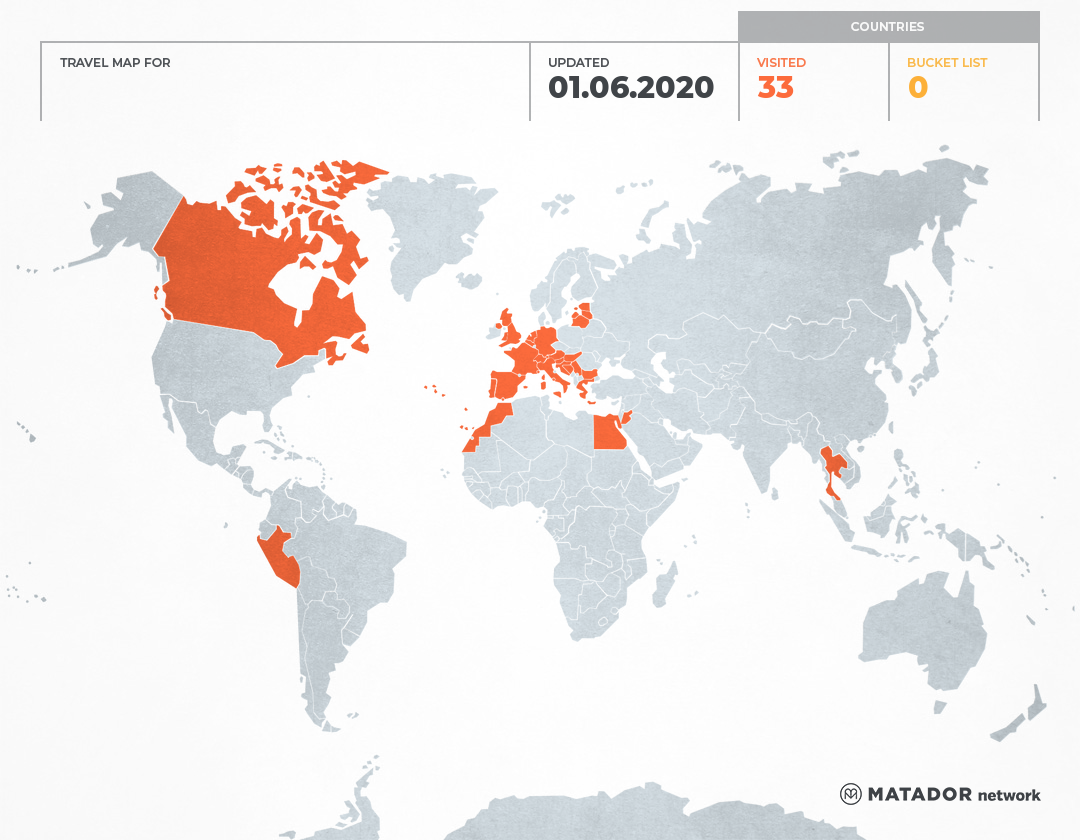 Romana’s Travel Map