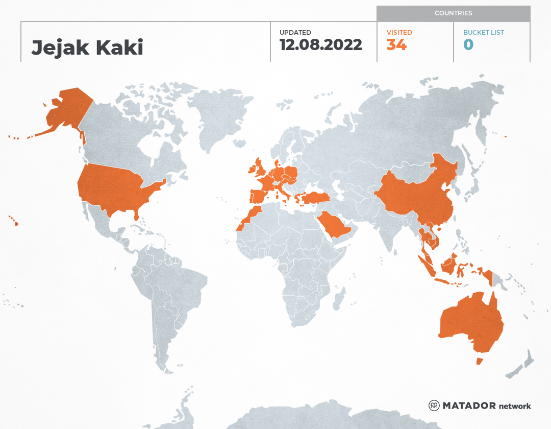 Jejak Kaki’s Travel Map