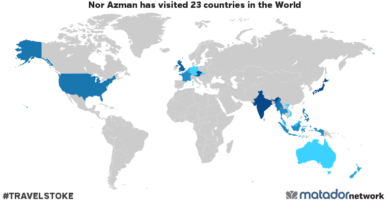 Nor Azman’s Travel Map