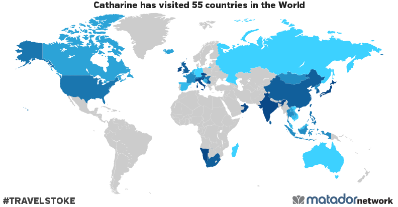Catharine’s Travel Map