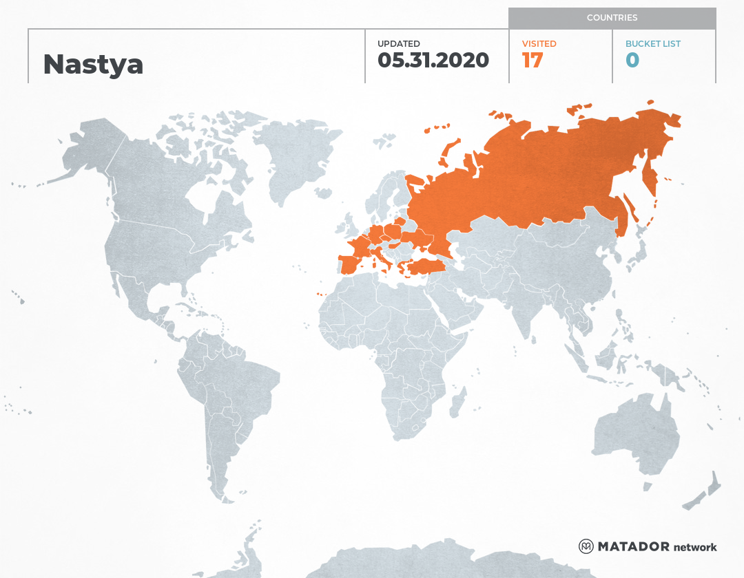 Nastya’s Travel Map