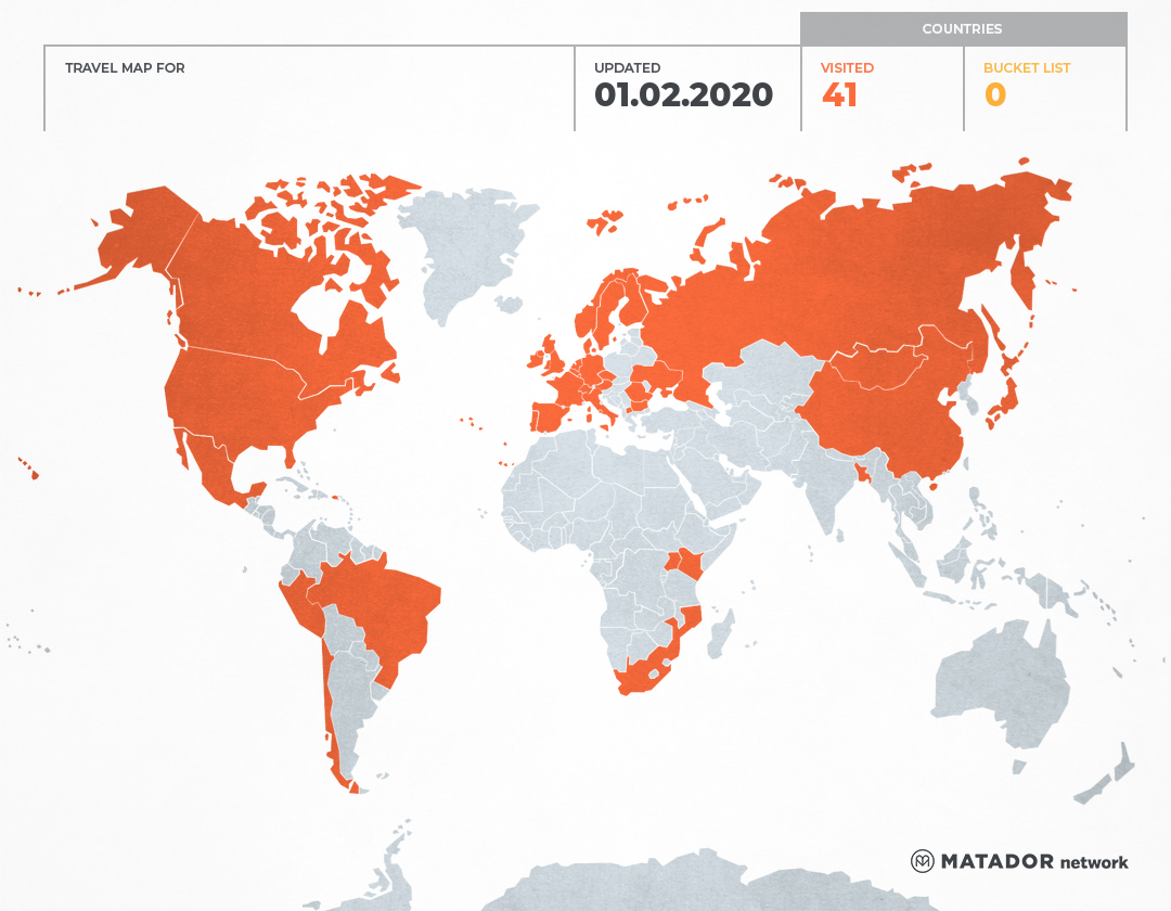 Todd Landman’s Travel Map