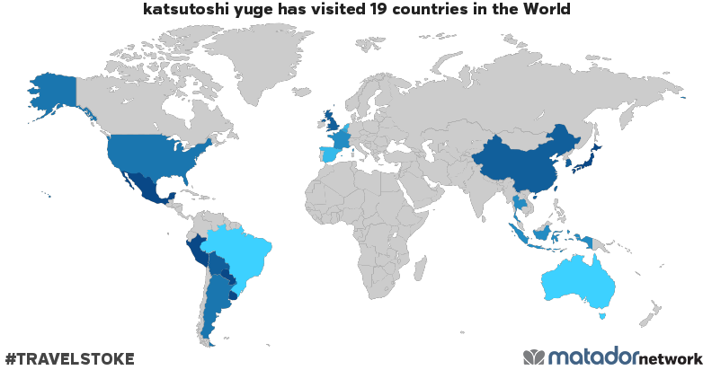 katsutoshi yuge’s Travel Map